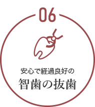 安心で経過良好の智歯の抜歯
